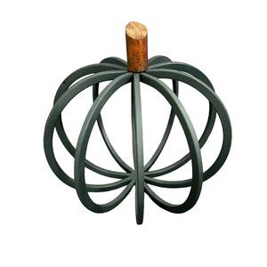 Decocrated Metal Pumpkin Green Decoration Fall 2021 Box Tabletop Decor NWOB